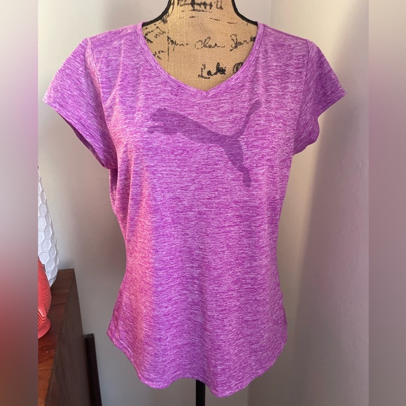 Puma Tops - Puma Purple “Her Heather Cat” T-shirt